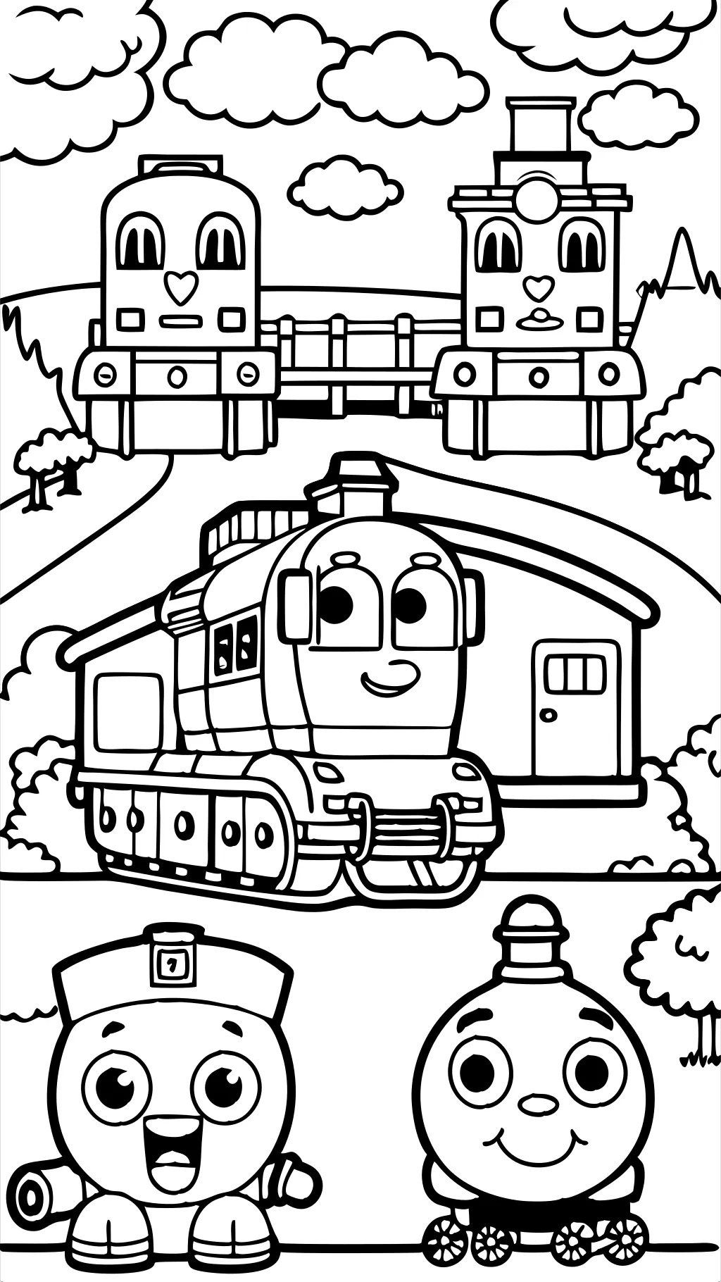 coloring pages chuggington